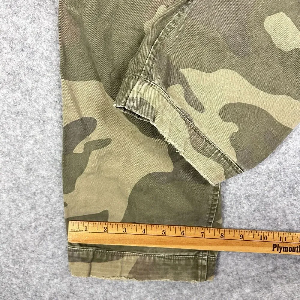 Vintage Gap Camo Cargo Pants Kids Boys Sz 7R Relaxed Straight Adjustable Waist*
